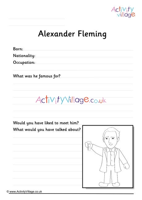 Alexander Fleming Worksheet