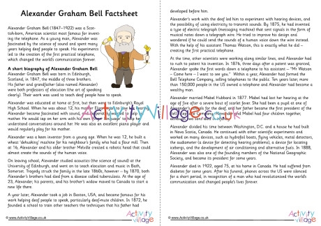 Alexander Graham Bell Factsheet
