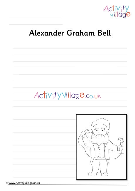 Alexander Graham Bell Writing Page