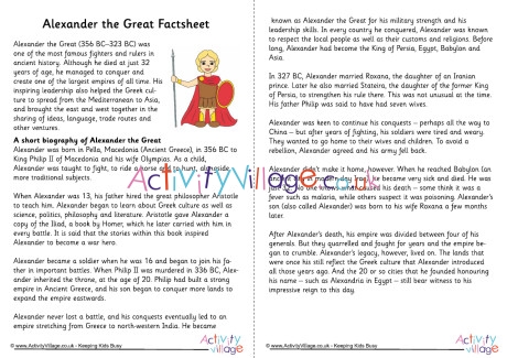 Alexander the Great Factsheet