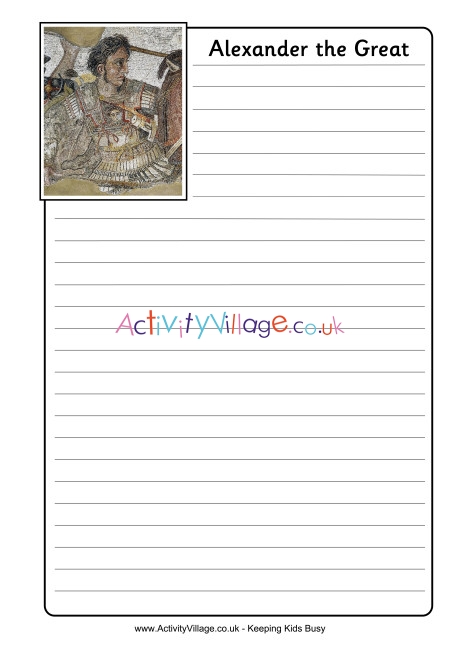 Alexander the Great Notebooking Page
