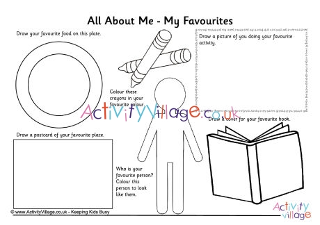 All About Me - my favourites