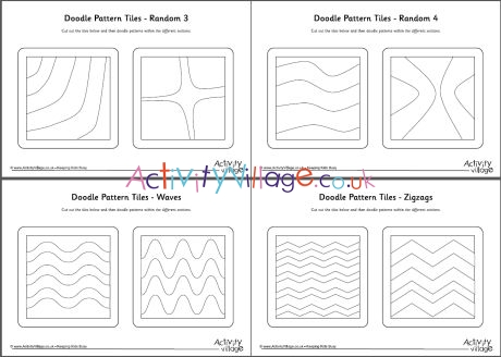 All doodle pattern tile designs and strings