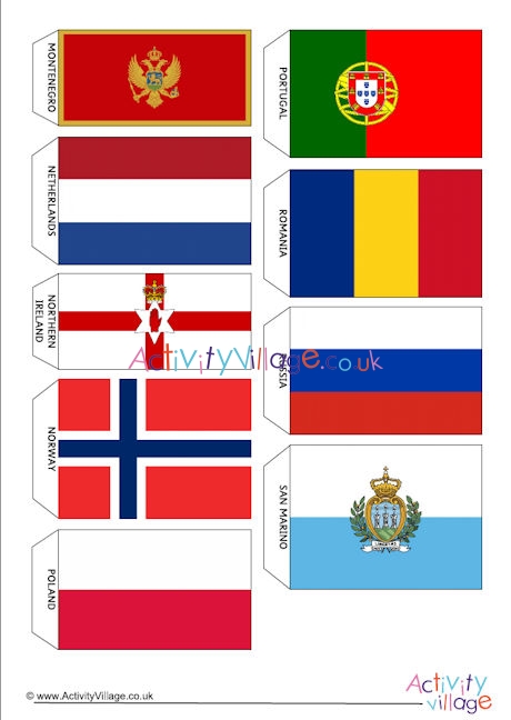 All Flags of Europe Mini Bunting