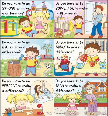 All making a difference posters - set of 7