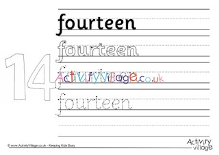 All number handwriting worksheets - 0 to 20