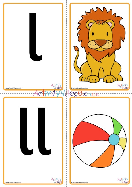 All Phase Two letters - mnemonic flash cards