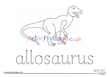 Allosaurus Word Tracing