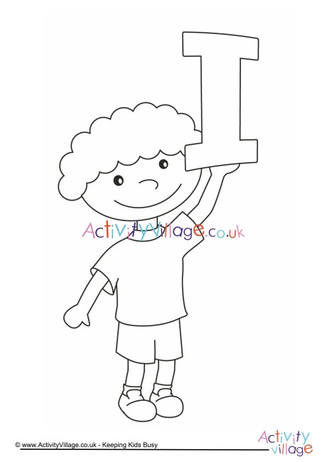 Alphabet of children colouring pages I