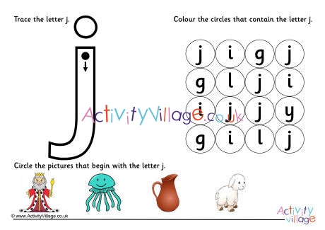 Alphabet Learn the Letter J Worksheet 