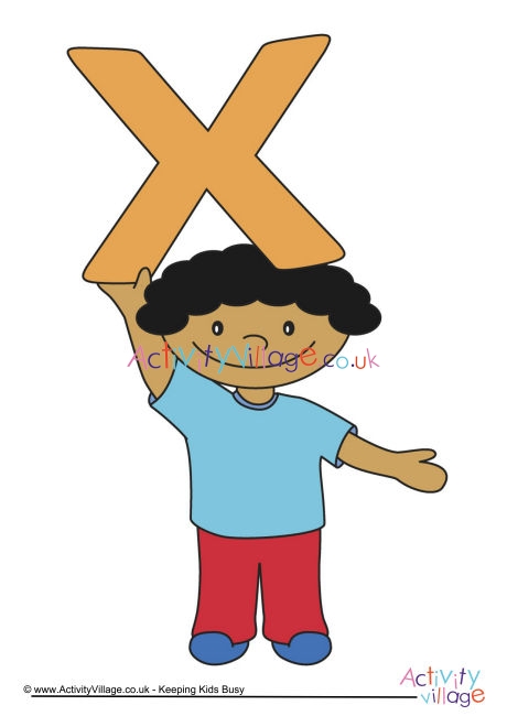 Alphabet Of Children Poster X Boy