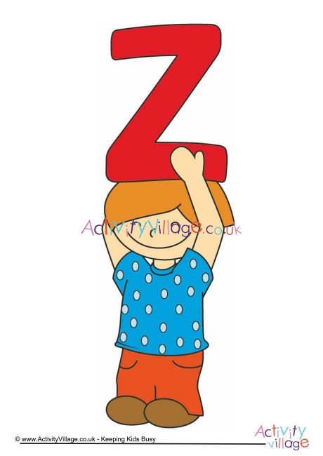 Alphabet Of Children Poster Z Boy
