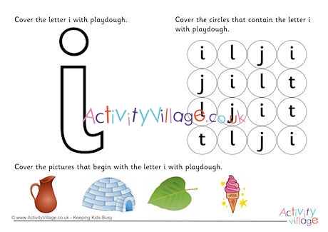 Alphabet Playdough Mat I