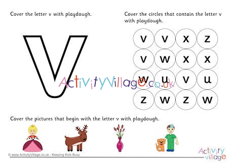 Alphabet Playdough Mat V