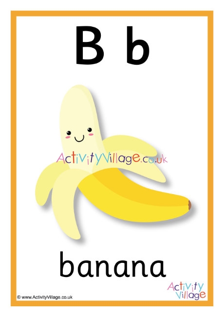 Alphabet Poster B 