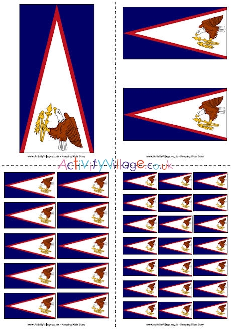 American Samoa Flag Printable