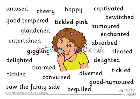 Amused Synonyms Poster