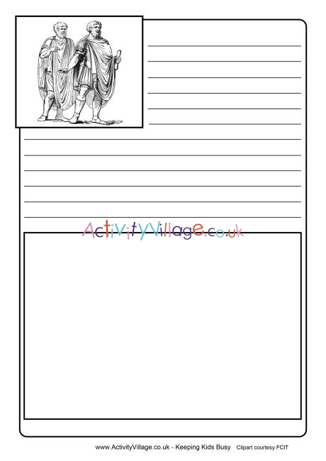 Ancient Greeks notebooking page