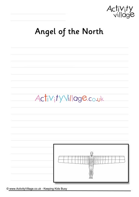Angel Of The North Writing Page