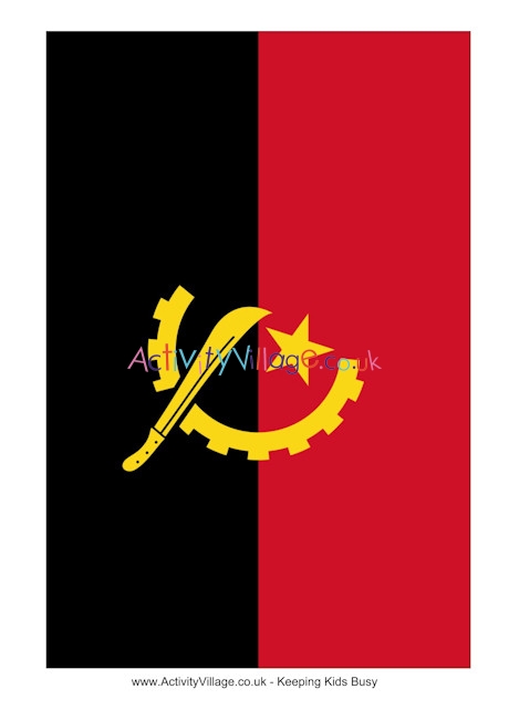 Angola flag printable