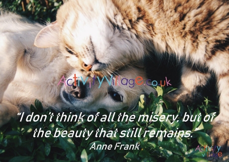 Anne Frank Quote Poster