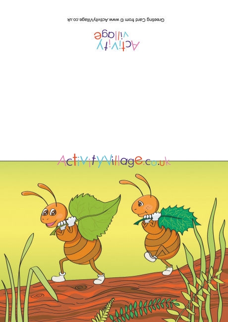 Ants Scene Card