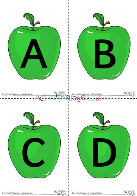 Apple Alphabet Posters