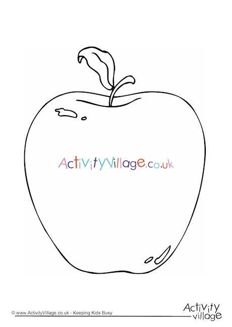Apple Colouring Page 2