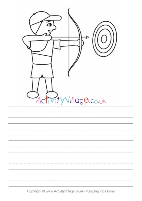 Archery story paper