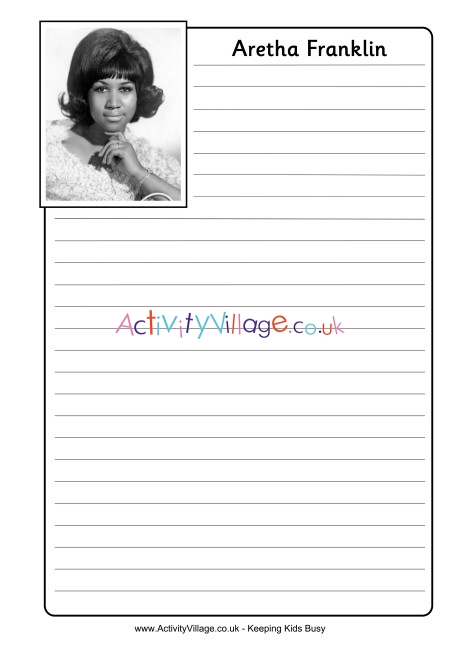 Aretha Franklin Notebooking Page 2