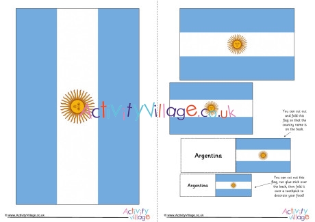 Argentina Flag Printable
