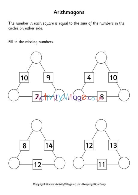 Arithmagons - easy - 2