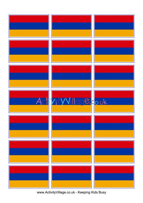 Armenia flag printable