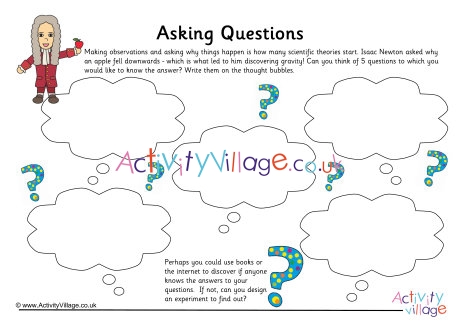 Asking questions worksheet