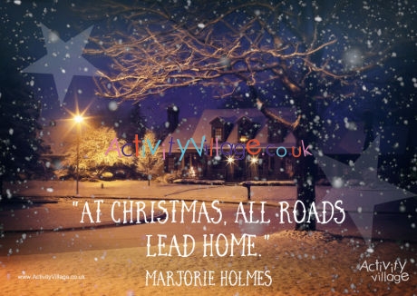 At Christmas All Roads Lead Home Poster