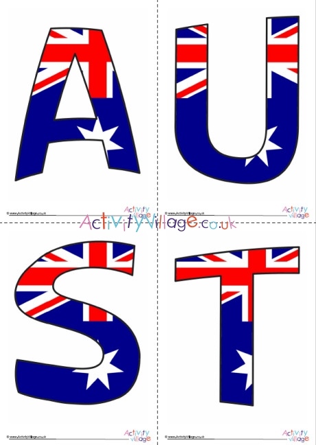 Australia Display Letters