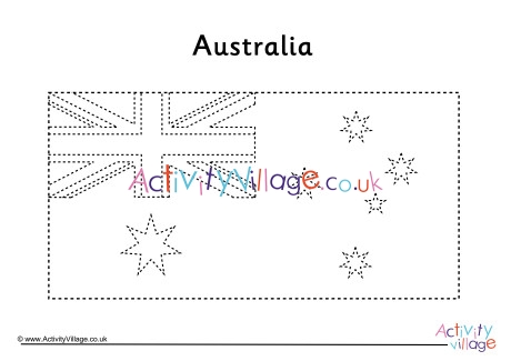 Australia Flag Tracing