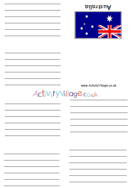 Australia flag booklets