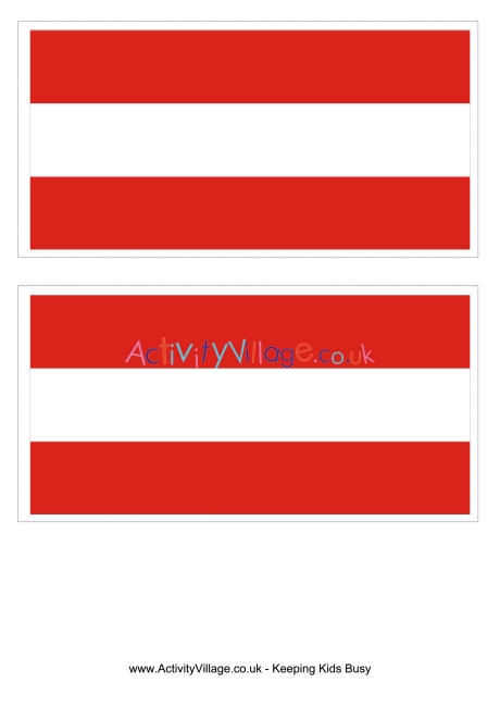 Austria flag printable