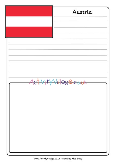 Austria notebooking page