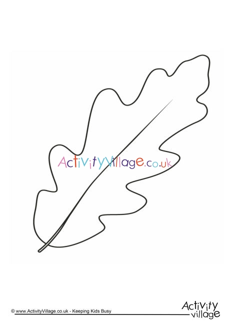 Autumn leaf colouring page 4