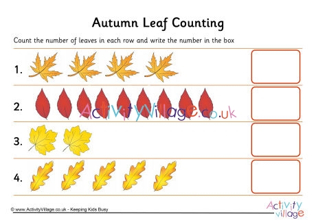 Autumn leaf counting 1