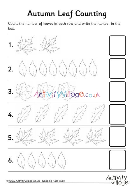 Autumn leaf counting 2
