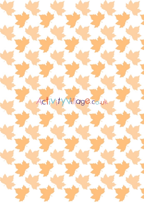 Autumn scrapbook paper - Maple leaf