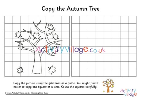 Autumn tree grid copy