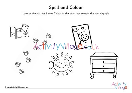 Aw Digraph Spell And Colour