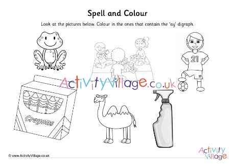 Ay Digraph Spell And Colour