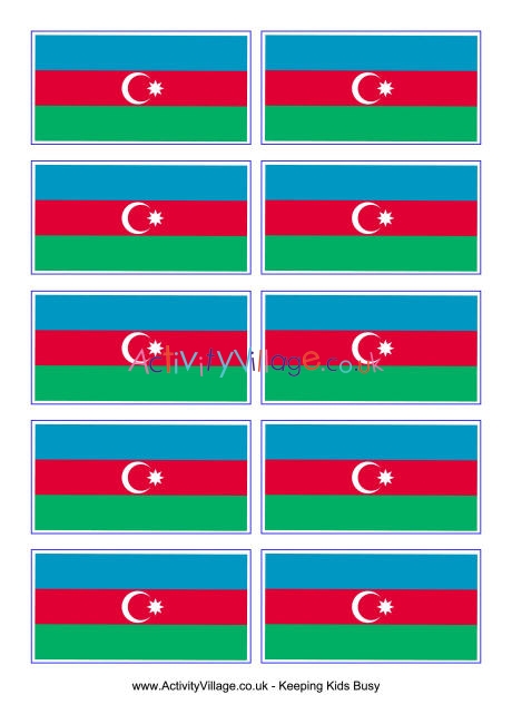 Azerbaijan flag printable