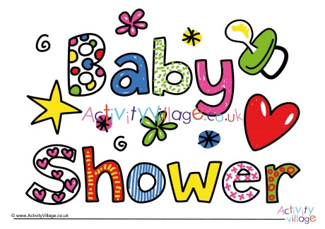Baby shower poster