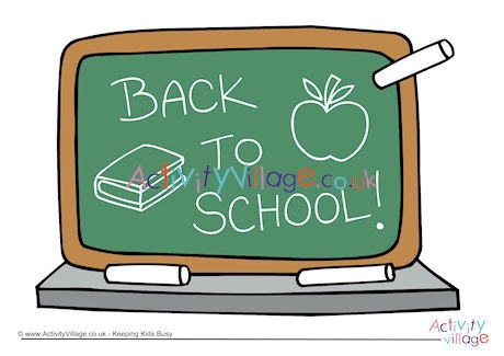 Back To School Blackboard Poster